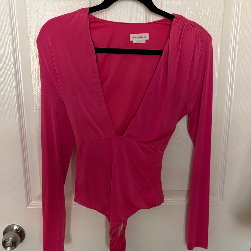 Women's Pink Bodysuit Top lovers and friends
